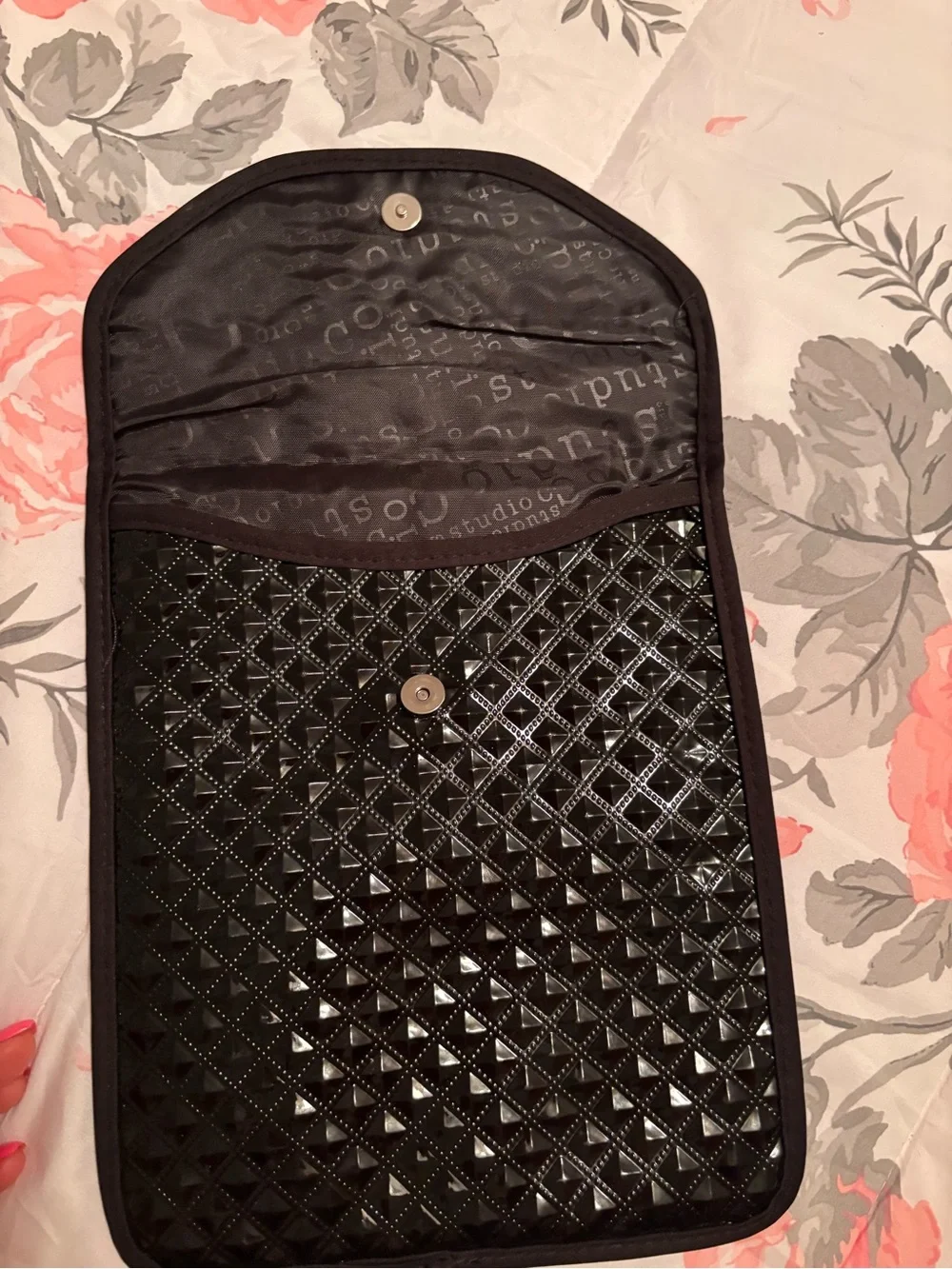Black Quilted Patent Tablet Sleeve